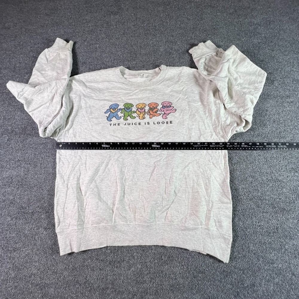 Hanes Sweatshirt Mens L Gray Ultimate Cotton The Juice Is Loose Golden Retriever - Picture 3 of 11